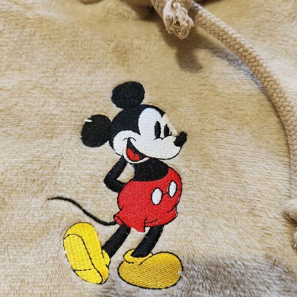 Mickey Mouse Sweater Size Small/Medium Natural Color Hooded Super Soft - Picture 9 of 14